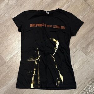 Bruce Springteen Black Graphic T-Shirt